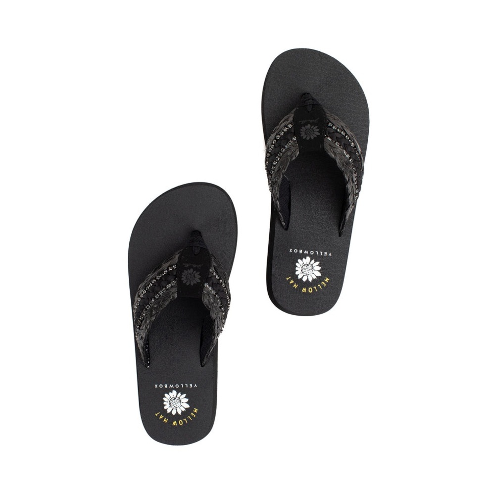 Yellow box Norla Flip Flop color black medium width - Picture 3 of 4